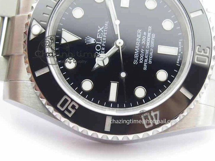 0202 Submariner 114060 Black Ceramic No Date JF 1:1 Best Edition On SS Bracelet SH3130 V Attractive 3641